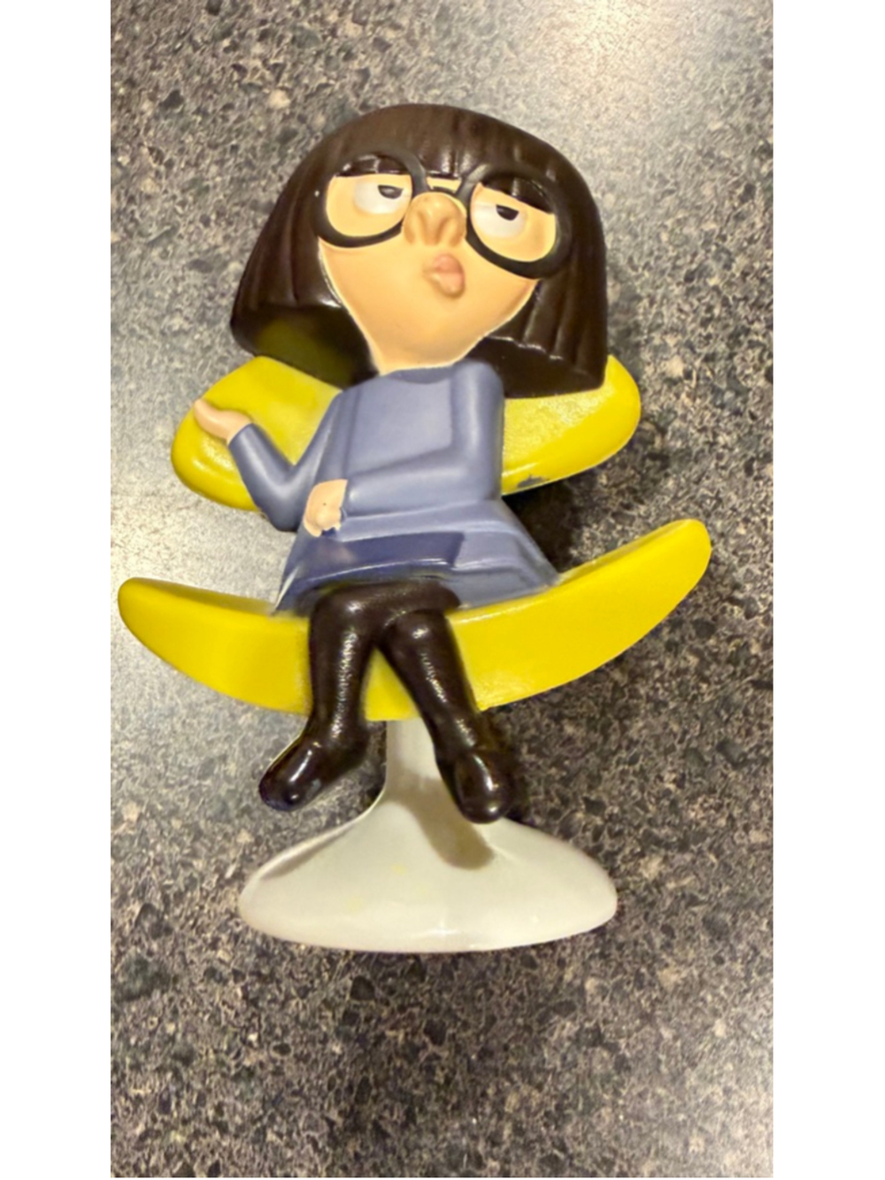 Rare 2018 McDonald’s Incredibles 2 Edna Mode Bobblehead Happy Meal Toy